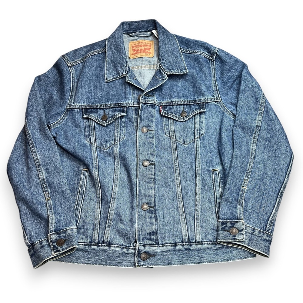 Levis 72335 Trucker Denim Jacket Mens Size M Blue Classic Heritage Americana Y2K